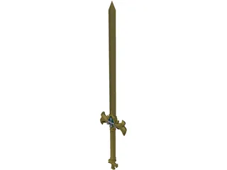 Osmanthus Sword 3D Model preview