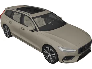 Volvo V60 (2019) 3D Model preview