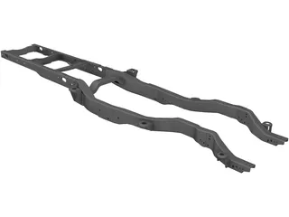 Ford F-550 Pickup Frame (2017) 3D Model preview