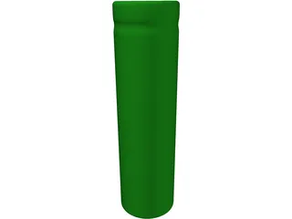 Lithium-Ion Battery 18650 3D Model preview