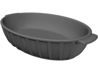 Ceramic Baking Dish 3D Model preview