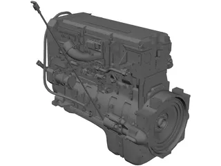 Cummins QSX15 Engine 3D Model preview