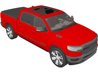 Dodge Ram 1500 Limited (2019) 3D Model preview