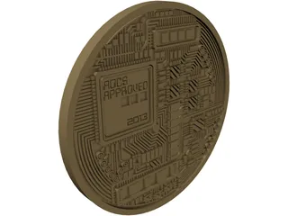 Bitcoin 3D Model preview