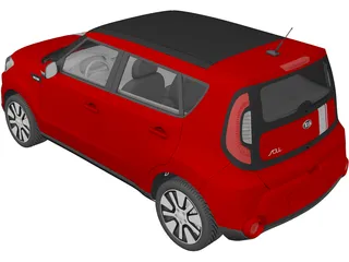 Kia Soul (2014) 3D Model preview