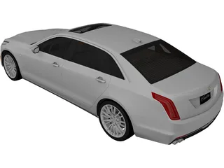 Cadillac CT6 (2016) 3D Model preview