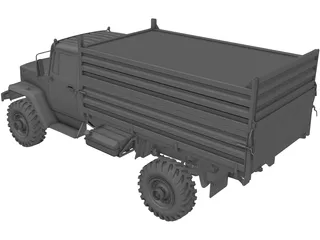 GAZ 33081 3D Model preview