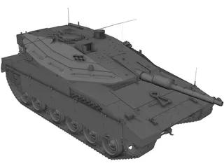 Merkava IV 3D Model preview