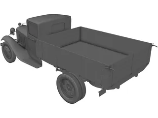 Gaz AA 3D Model preview