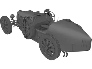 Bugatti Type 37B (1937) 3D Model preview