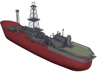 FPSO Noble Seillean 3D Model preview