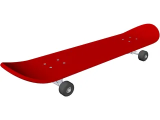Skateboard 3D Model preview
