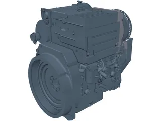Deutz D2011 L02 Engine 3D Model preview