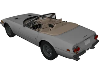 Ferrari 365 GTS4 3D Model preview