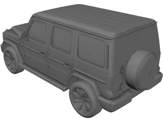 Mercedes-Benz G500 G-Class (2019) 3D Model preview