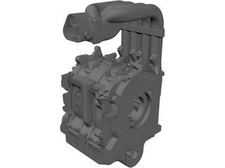 Mazda 13B Engine 3D Model preview