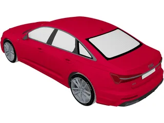 Audi A6 (2019) 3D Model preview