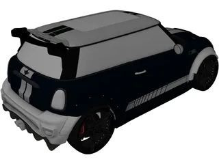 Mini Cooper R56 Widebody 3D Model preview