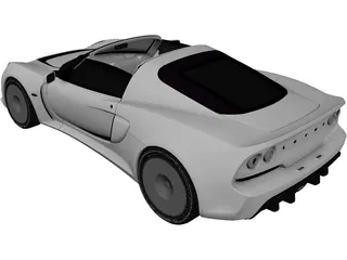 Lotus Exige S Roadster (2013) 3D Model preview