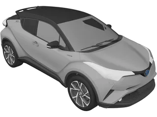 Toyota C-HR (2017) 3D Model preview