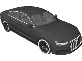 Audi A7 Sportback (2015) 3D Model preview