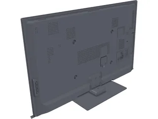 Panasonic TX-P46ST30B Plasma TV 3D Model preview