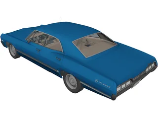 Chevrolet Impala (1967) 3D Model preview