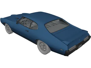 Pontiac GTO Judge Hard Top 3D Model preview