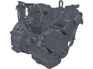 Yanmar 3TNV70 3D Model preview