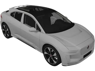 Jaguar I-Pace (2019) 3D Model preview
