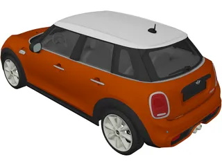 Mini Cooper S 5-door 3D Model preview