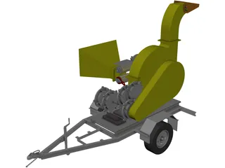 Wood Chipper 3D Model preview