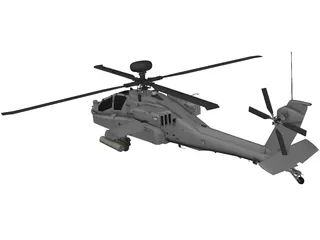 Boeing AH-64 Apache 3D Model preview