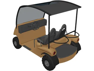 Golf Cart 3D Model preview