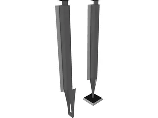 Bang&Olufsen Beolab 18 Speakers 3D Model preview