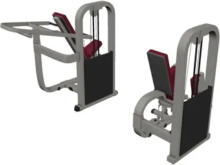 Shoulder Press 3D Model preview