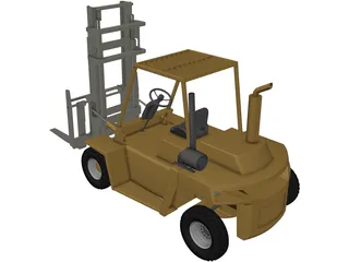 Fork Lift 3D Model preview