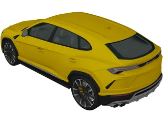 Lamborghini Urus (2019) 3D Model preview