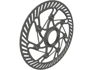 Center Lock Brake Rotor 3D Model preview