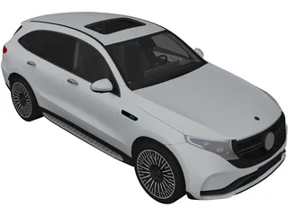 Mercedes-Benz EQC 400 (2020) 3D Model preview