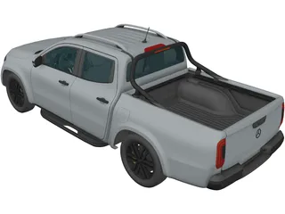 Mercedes-Benz X-Class (2018) 3D Model preview