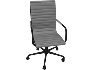 Cadeira Seattle Home Office Chair 3D Model preview