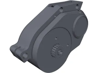 Continental Revolution 48V Electric Bike Motor 3D Model preview