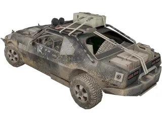 Zombie Car 3D Model preview