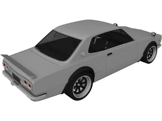 Nissan Skyline 2000GT-R (1968) 3D Model preview