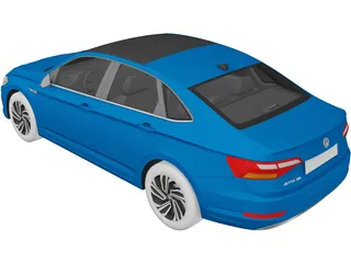 Volkswagen Jetta SEL (2019) 3D Model preview