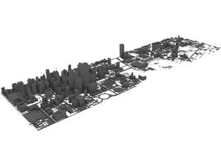 Philadelphia City 3D Model preview