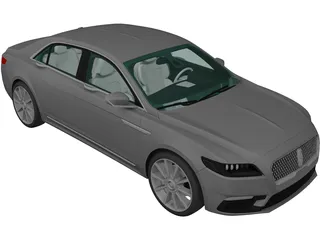 Lincoln Continental (2017) 3D Model preview