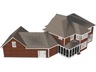Villa 3D Model preview
