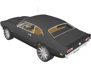 Ford Maverick (1977) 3D Model preview